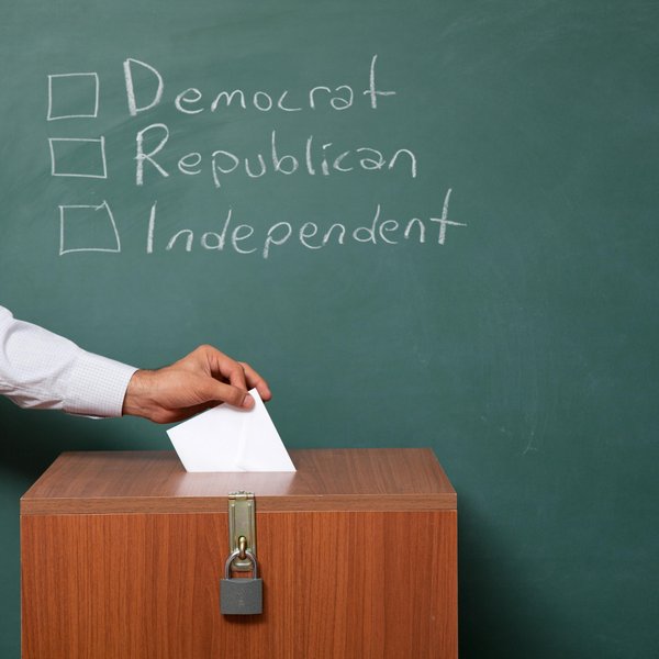 Republican, Democratic and independent options