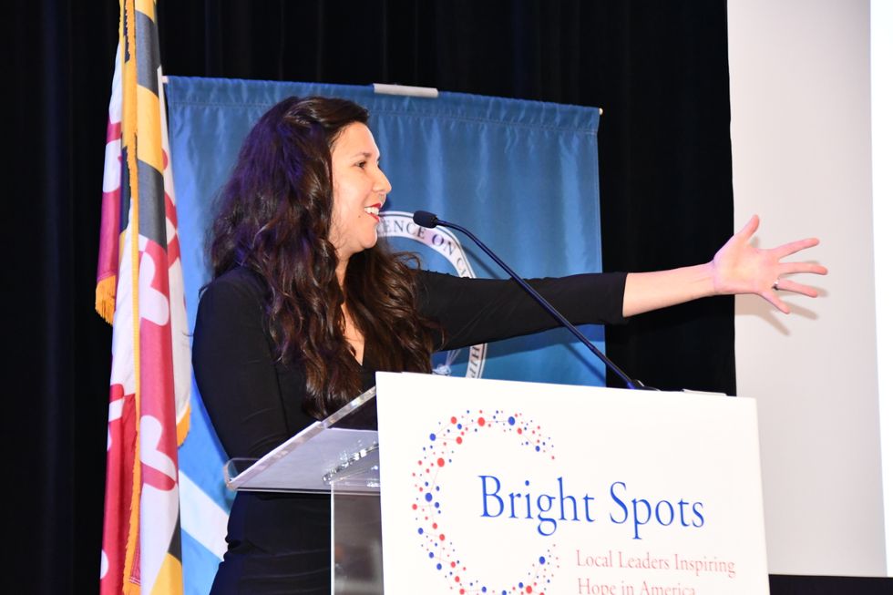 RISE Colorado's founder Veronica Palmer accepted the local award