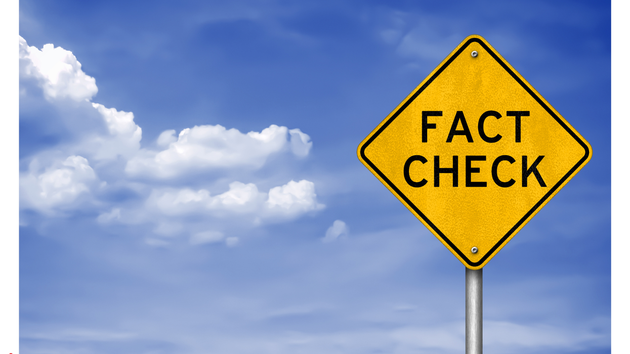 Road sign that says, "Fact Check"