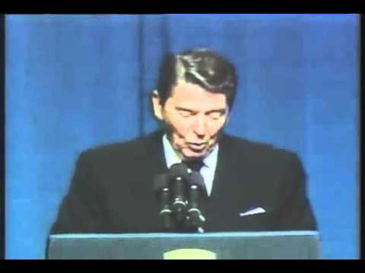 Video: Ronald Reagan cow manure joke