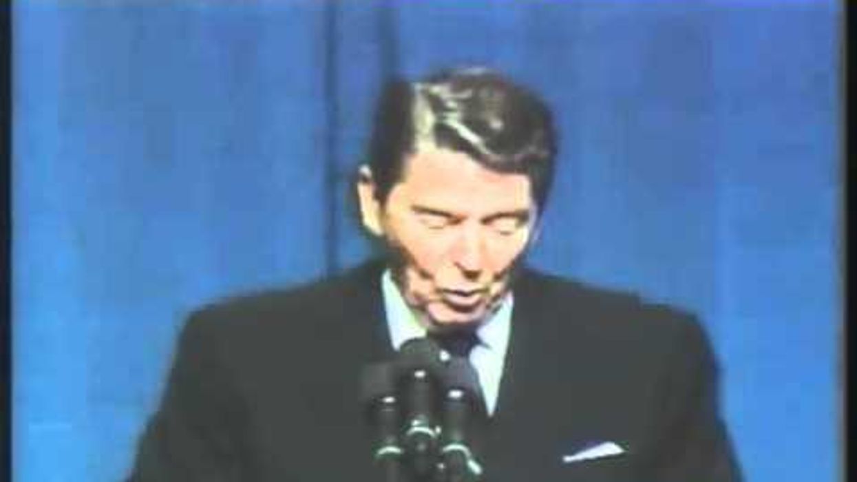 Video: Ronald Reagan cow manure joke