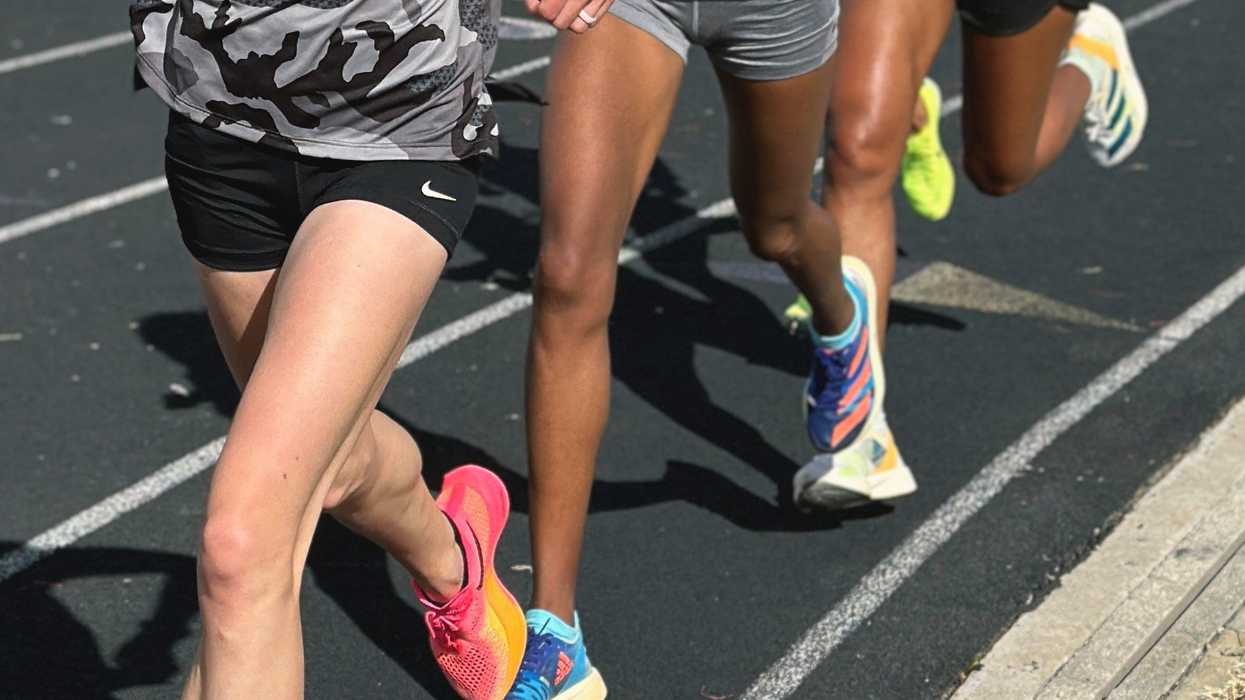 runners take part in olympic trials