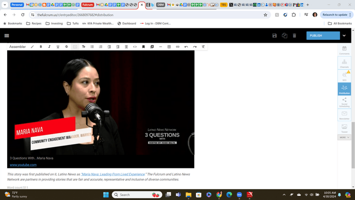 screenshot of Maria Nava