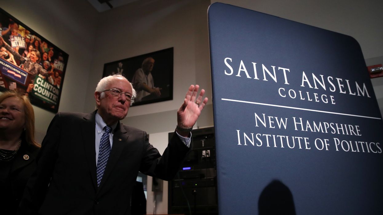 Sen. Bernie Sanders at St. Anselm College