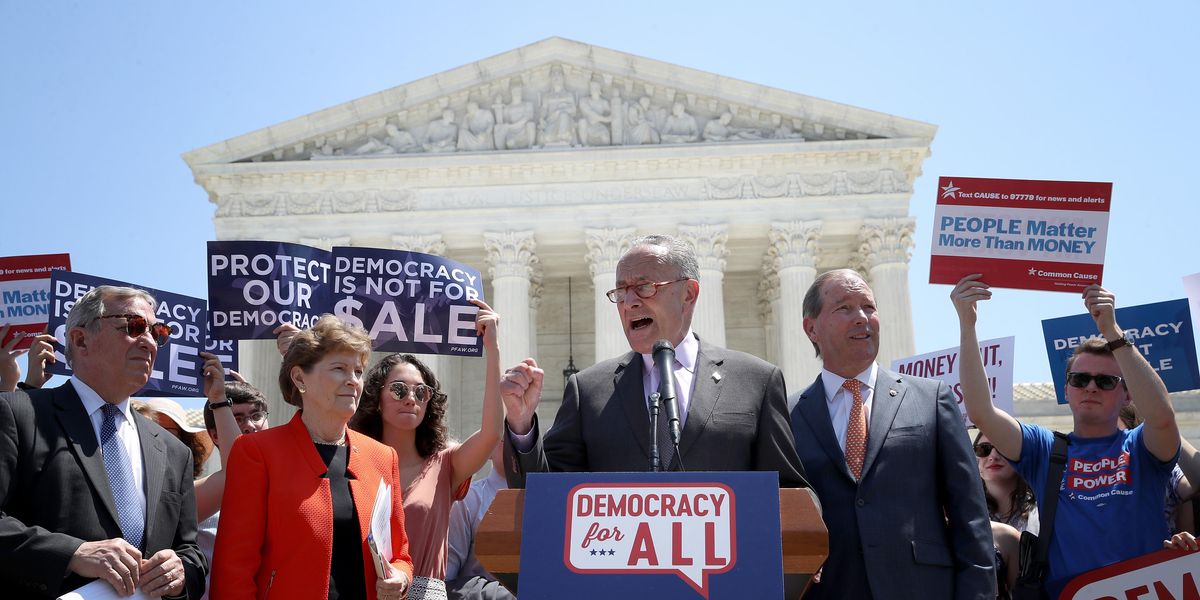 Senate leaders, constitutional amendment to overturn Citizens United