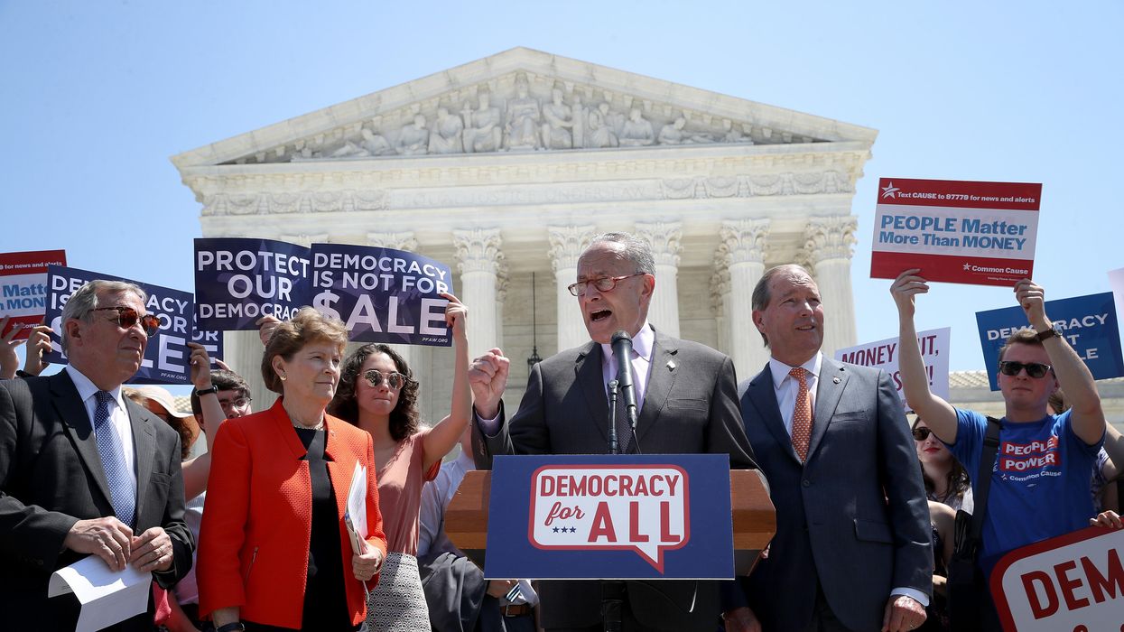 Senate leaders, constitutional amendment to overturn Citizens United