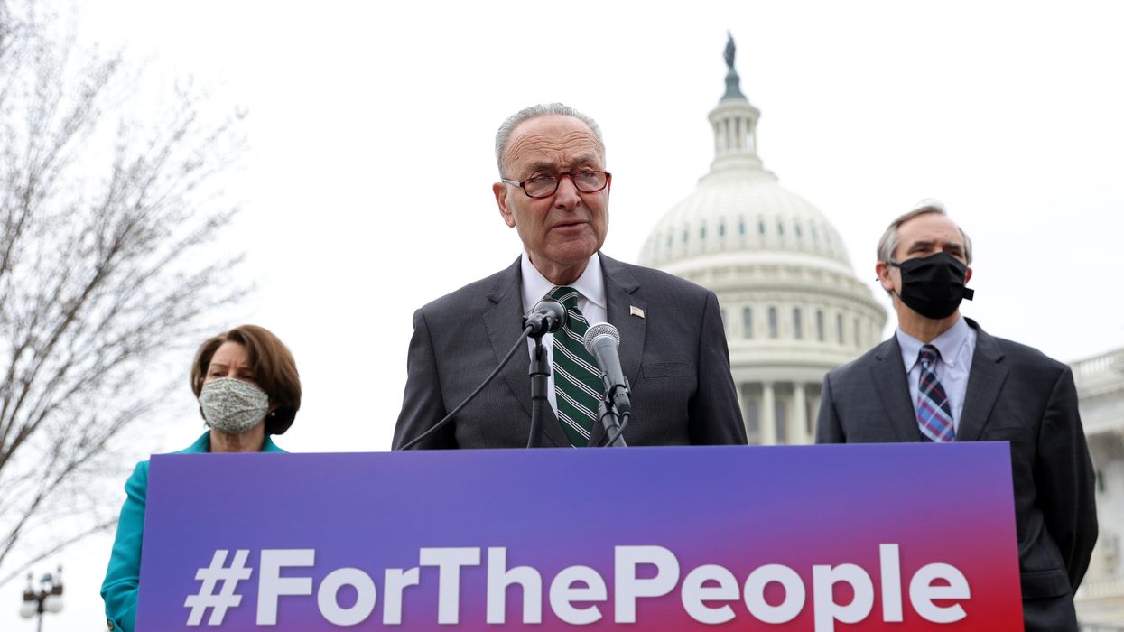 Senate Majority Leader Chuck Schumer and the For the People Act