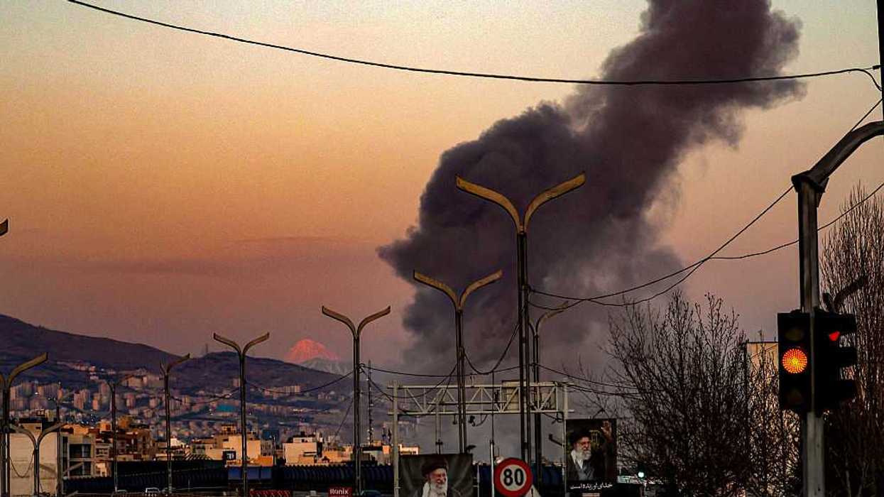 Smoke after a missile strike