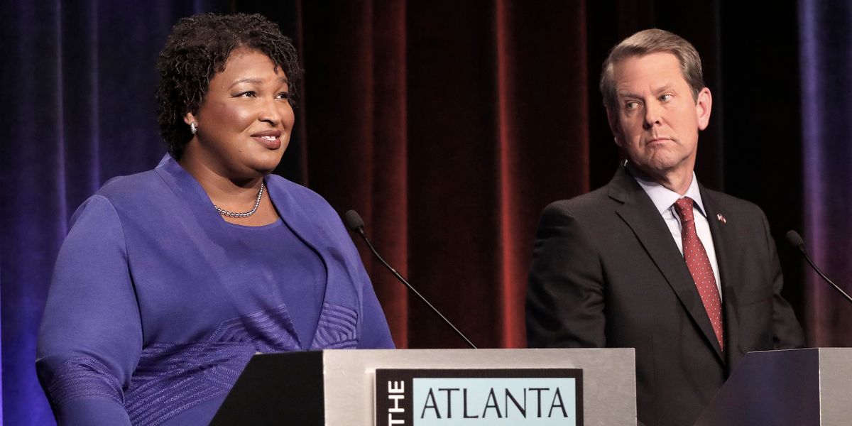 Stacey Abrams and Brian Kemp