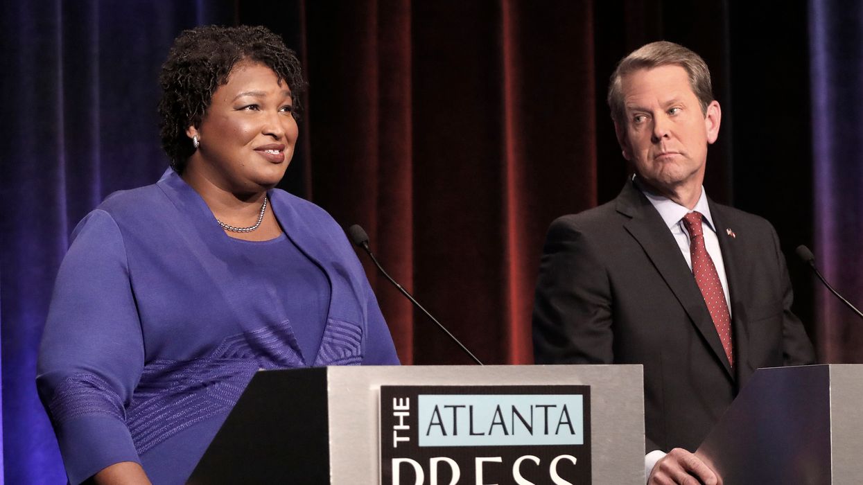 Stacey Abrams and Brian Kemp