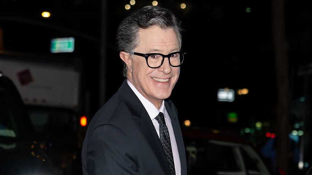 stephen colbert smiles