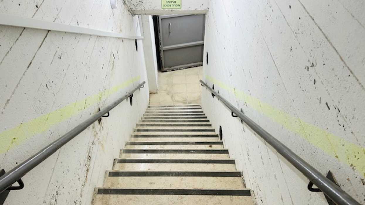 steps leading to an underground bunker
