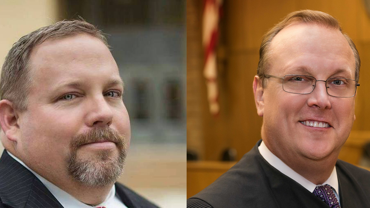 Steven Denny (left) and Larry Doss