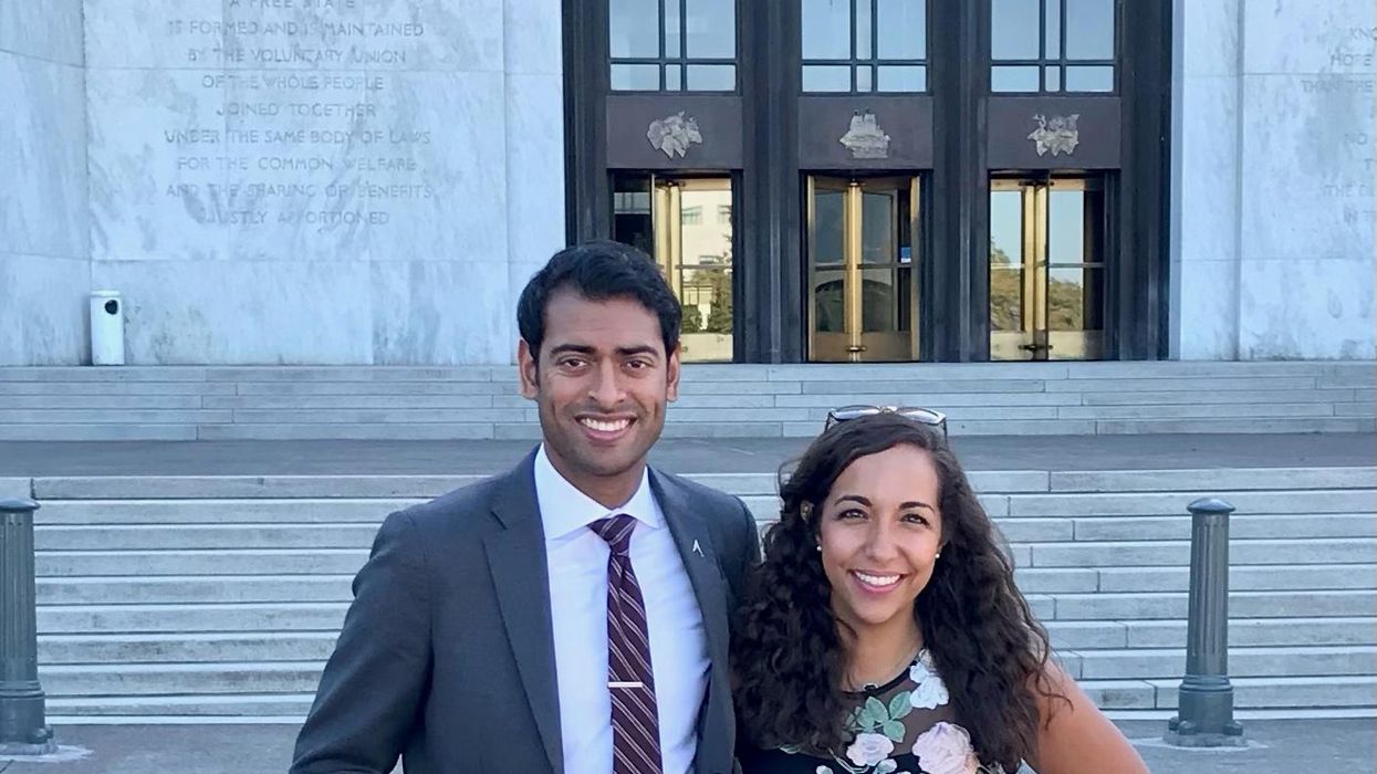 Steven Olikara and Layla Zaidane