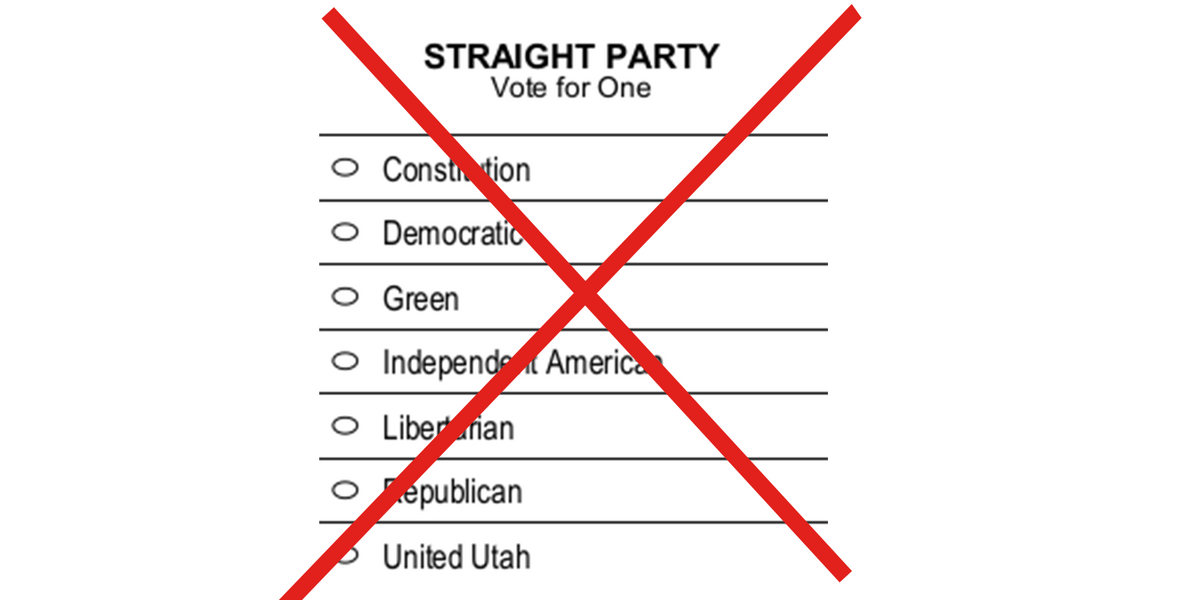 Straight-ticket ballot