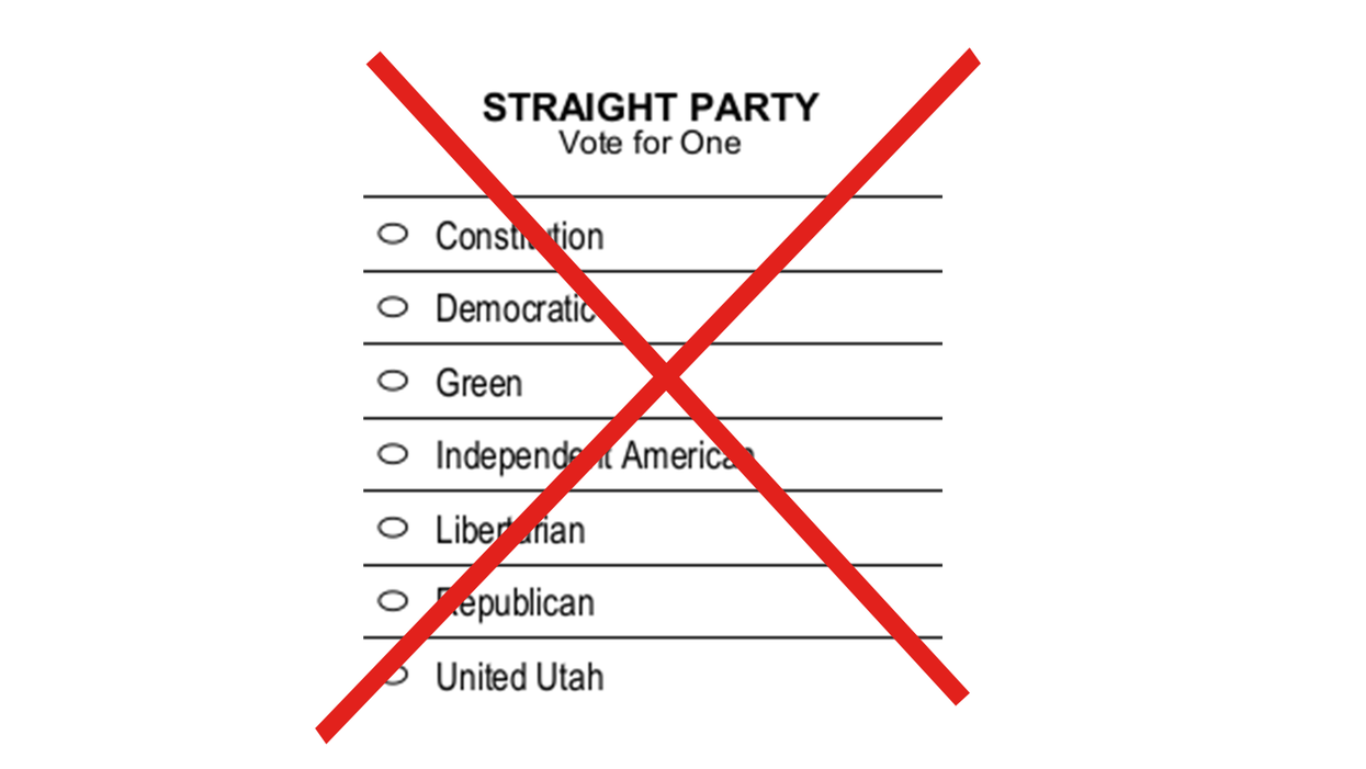 Straight-ticket voting’s steady disappearance reaches Utah - The