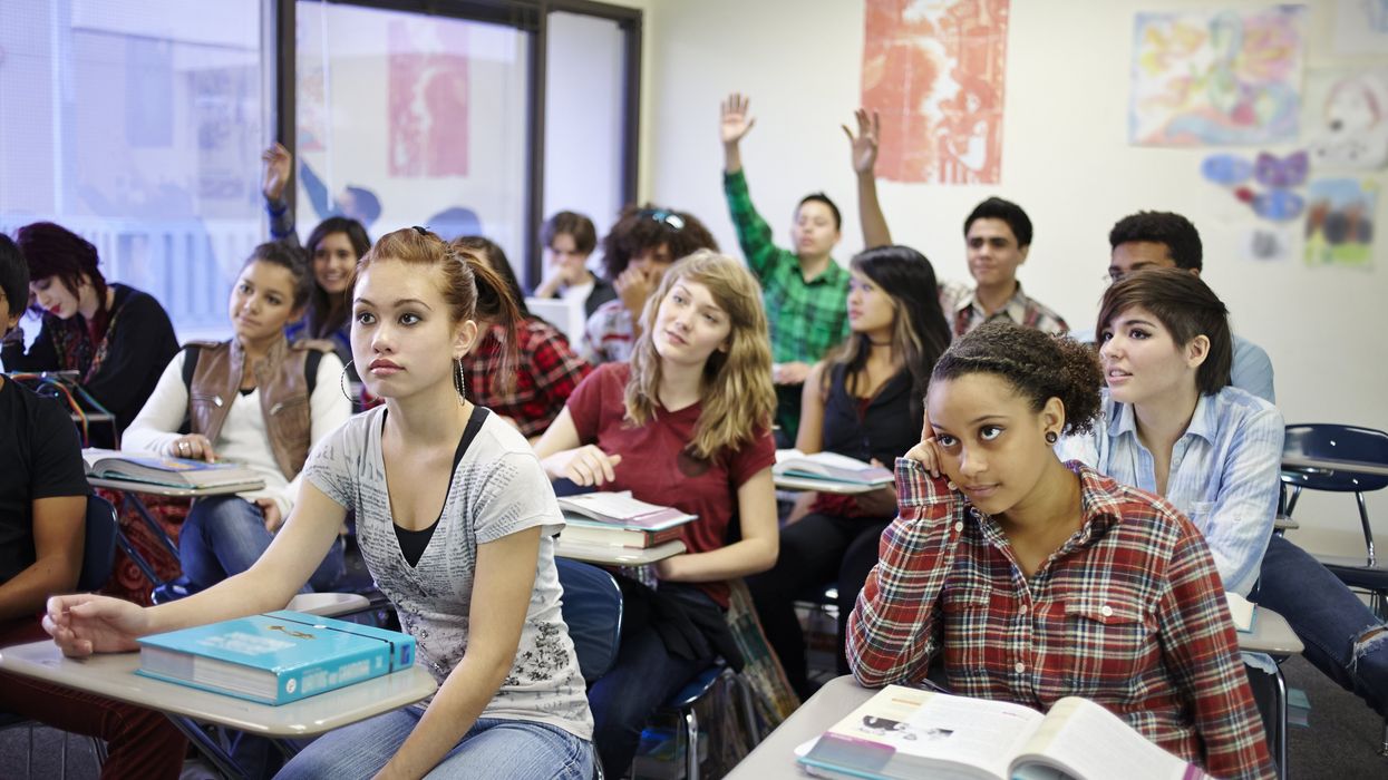 Students in a classroom