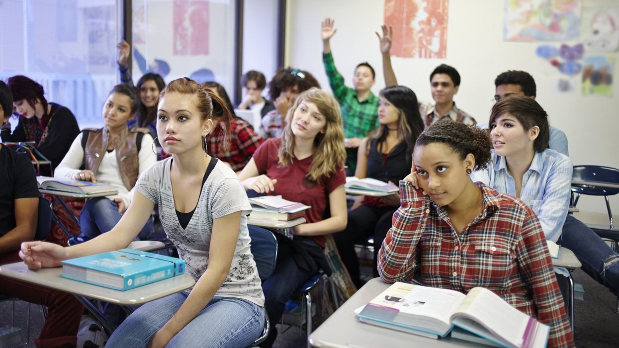 Students in a classroom