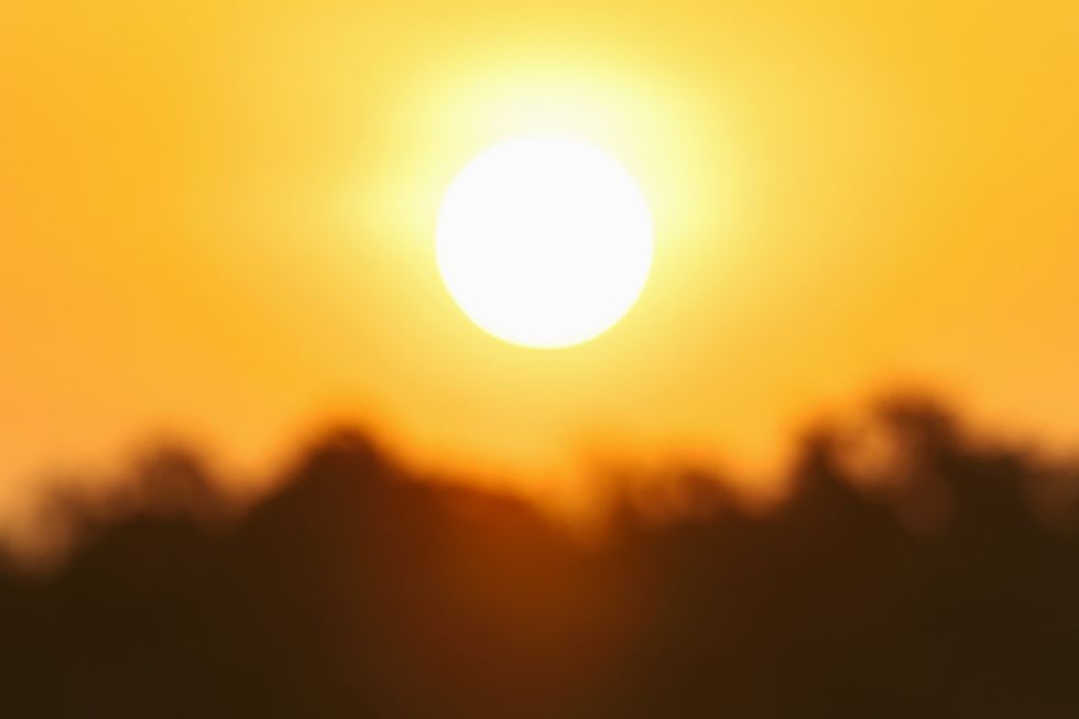 sun depicting global warming