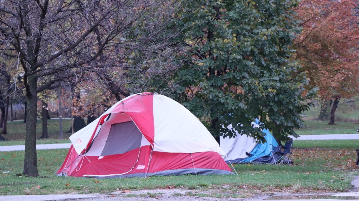 Tents in a park