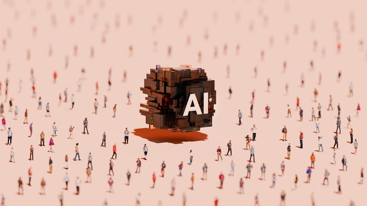 The concept of AI hovering among the public.