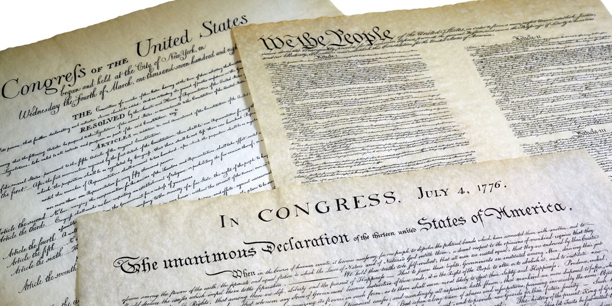 The Declaration of Independence, Constitution and Bill of Rights
