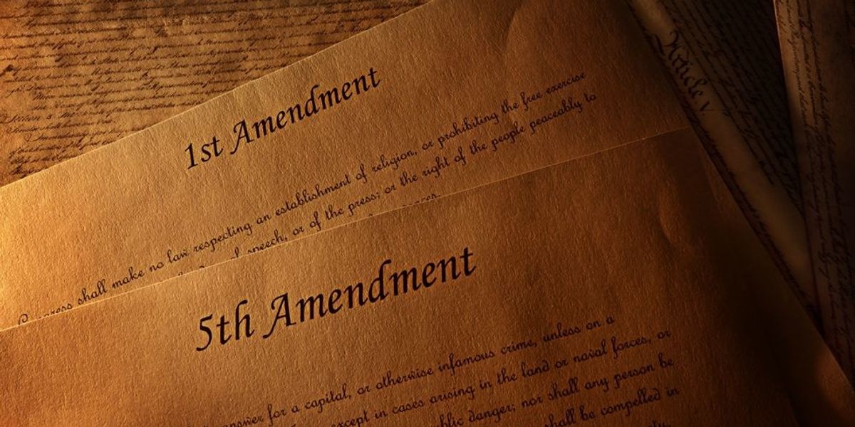The First and Fifth amendments to the Constitution