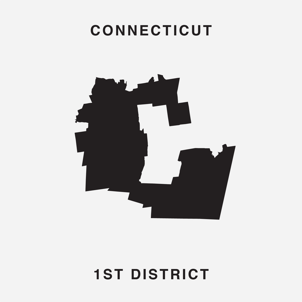 The letter C Ugly Gerry gerrymandering font