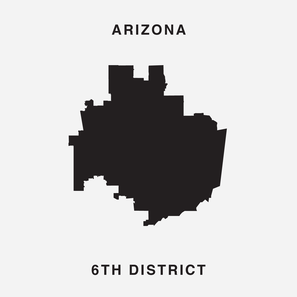The letter O Ugly Gerry gerrymandering font