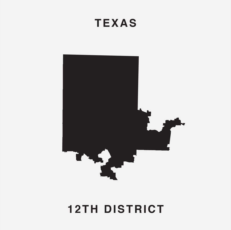 The letter Q Ugly Gerry gerrymandering font