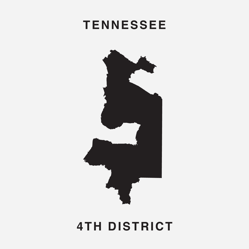 The letter S Ugly Gerry gerrymandering font