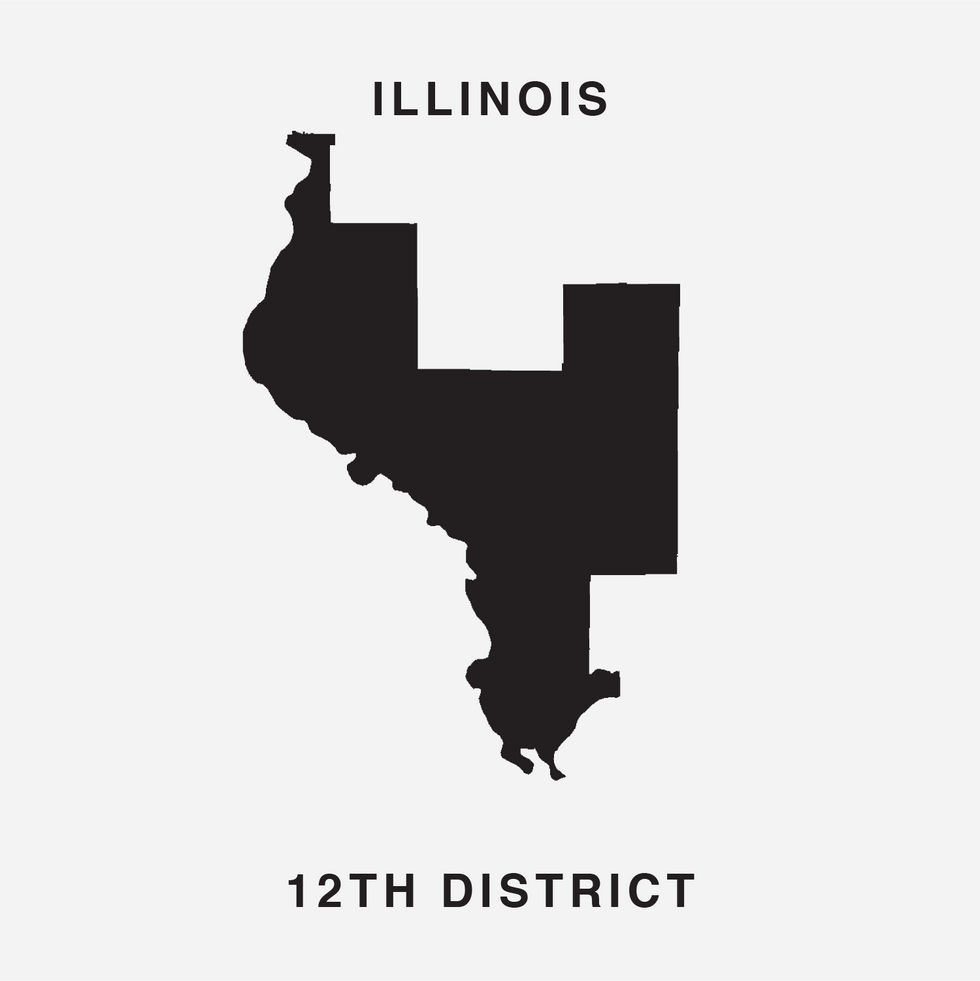The letter Y Ugly Gerry gerrymandering font