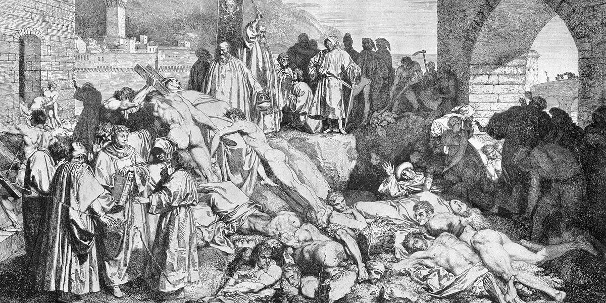 The plague of Florence in 1348, as described in Boccaccio's Decamero