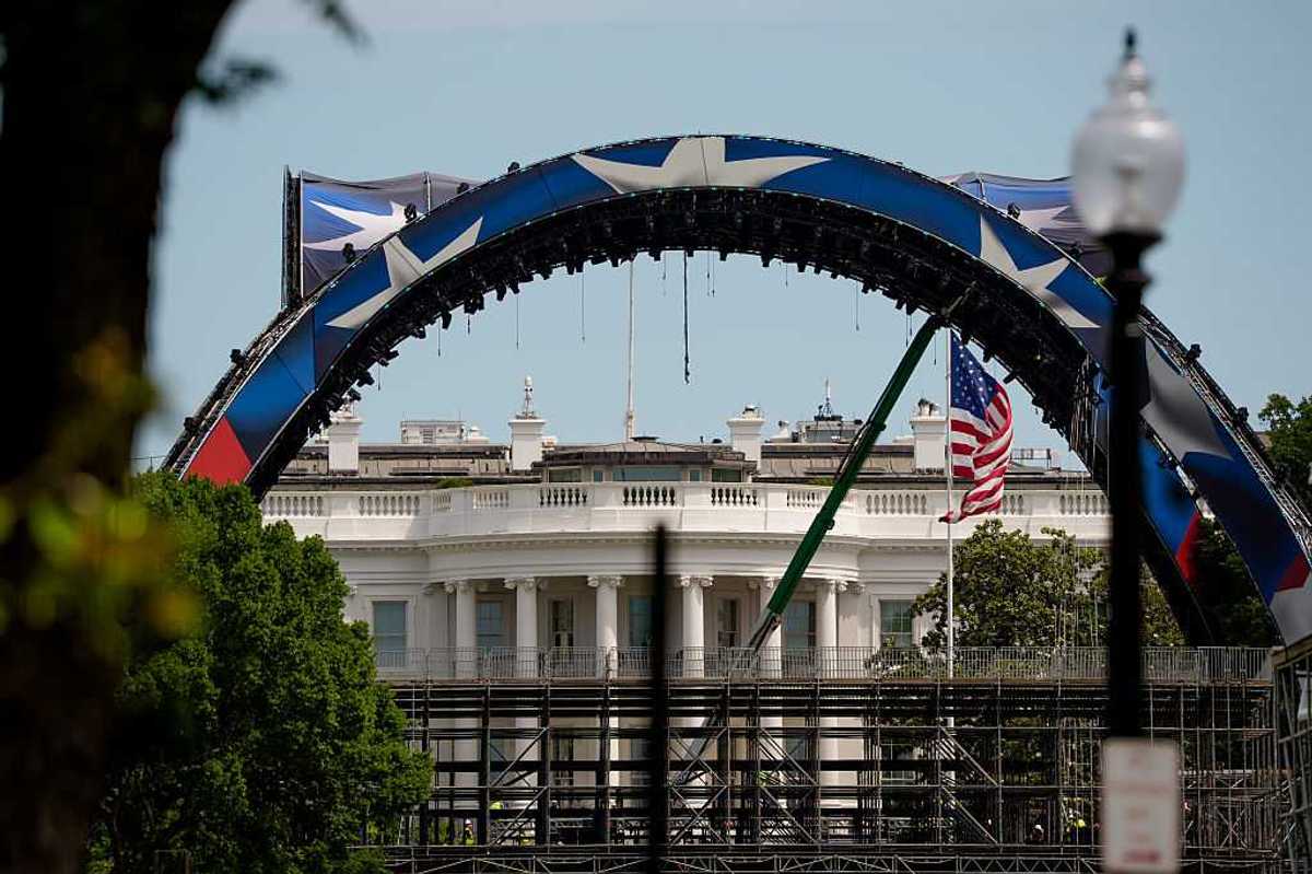 The White House's Lawn.