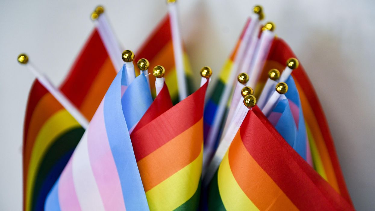 Transgender and LGBTQ flags