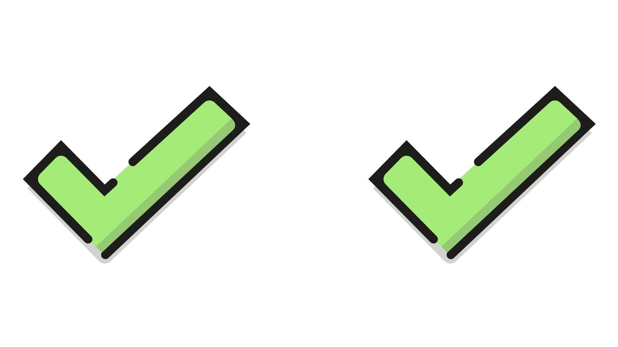 two green check marks