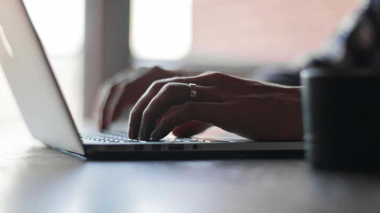 Typing on a computer
