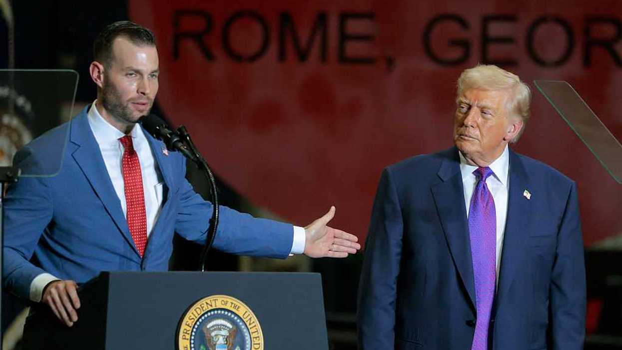 President Trump speaks in Rome to endorse Clay Fuller, protestors demonstrate outside rally