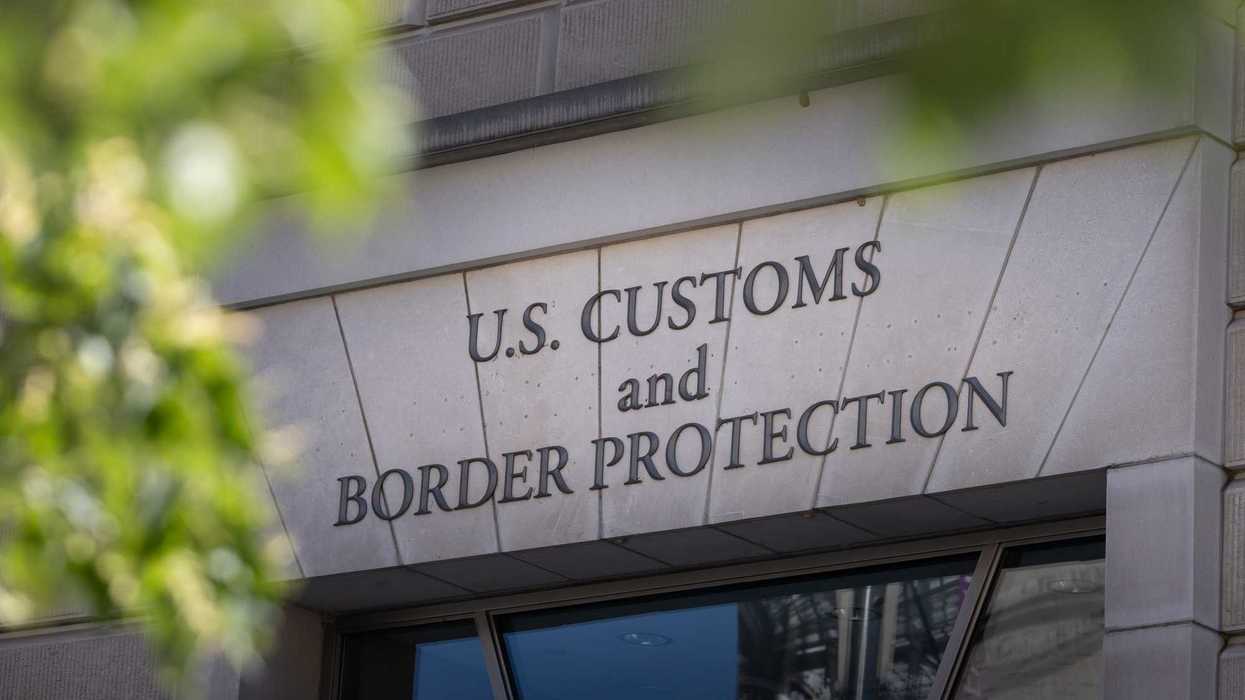 United States Customs and Border Protection sign