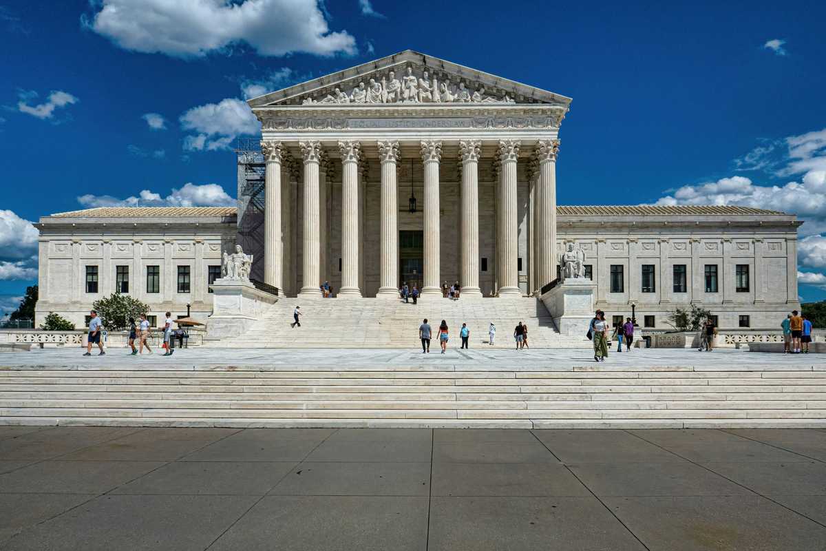 US Supreme Court building in Washington, DC.