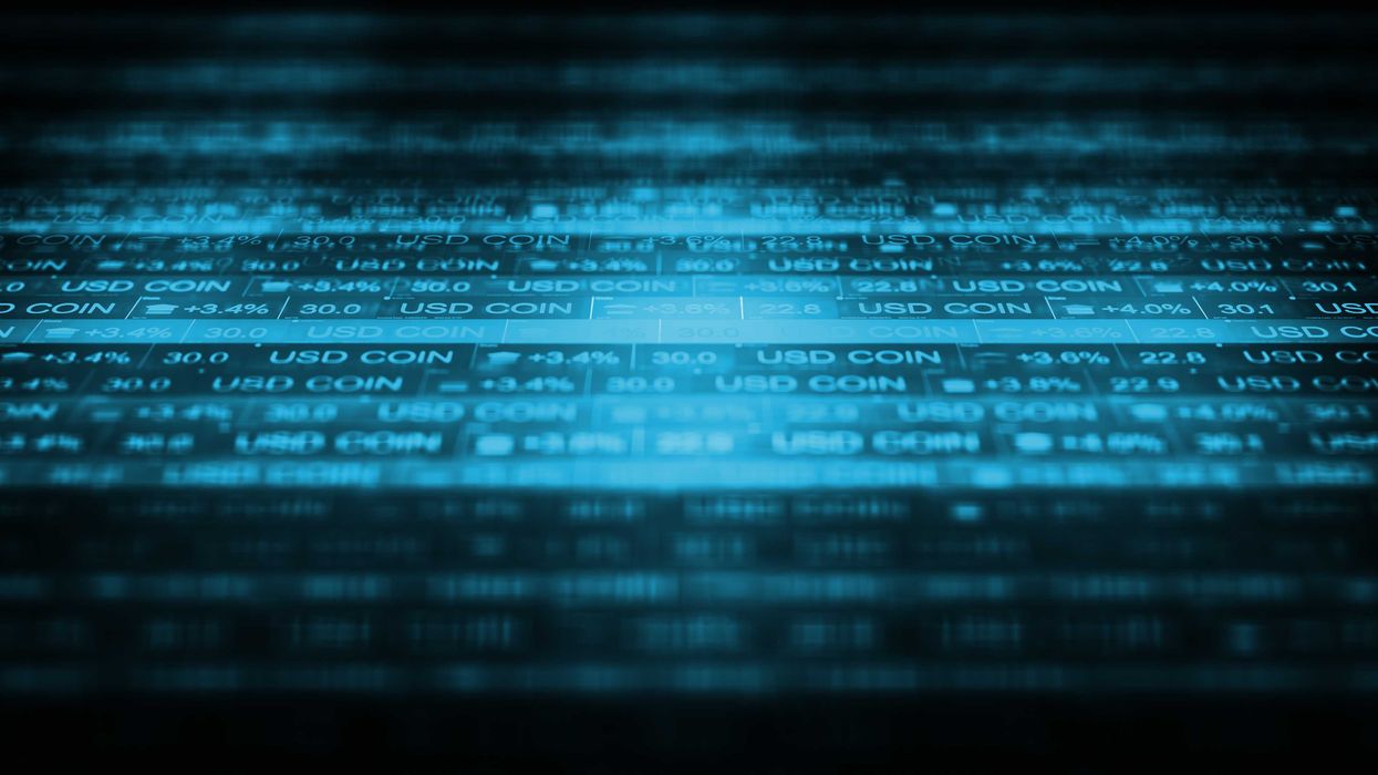 USD Coin Stock Market Ticker Crypto World 1