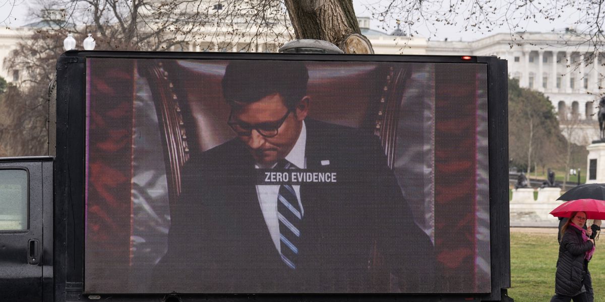 Video screen outside the Capitol