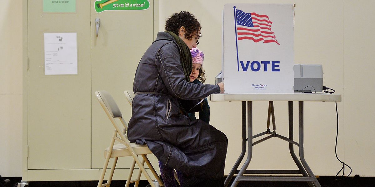 Voter in Durham, N.C.