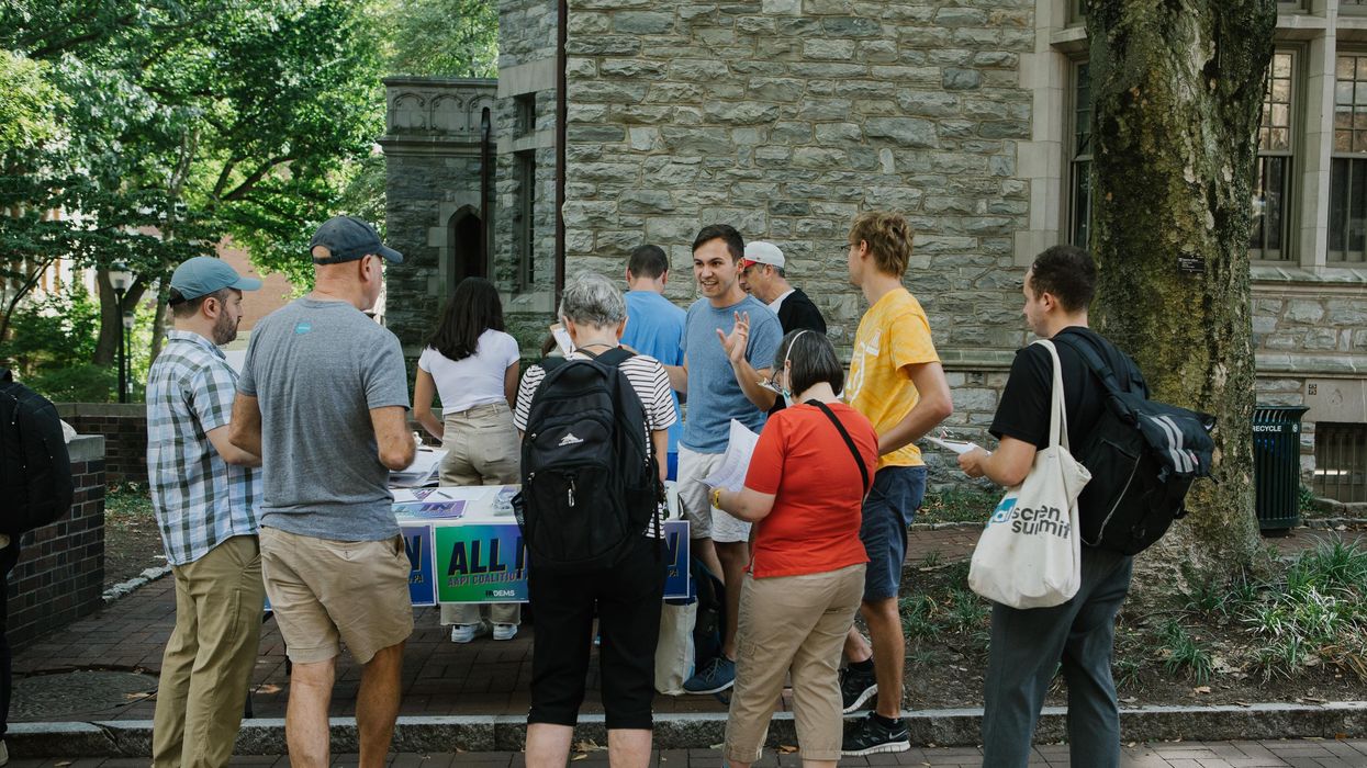 Voter registration at the University of Pennsylvania