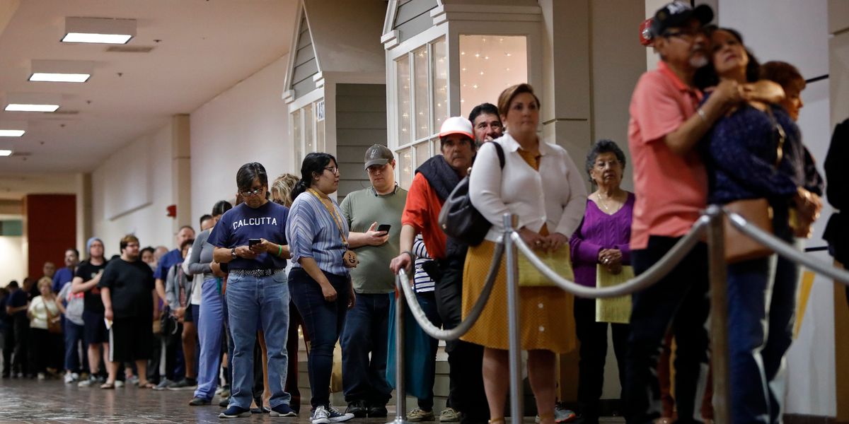 Voters in San Antonio, Texas, on Super Tuesday