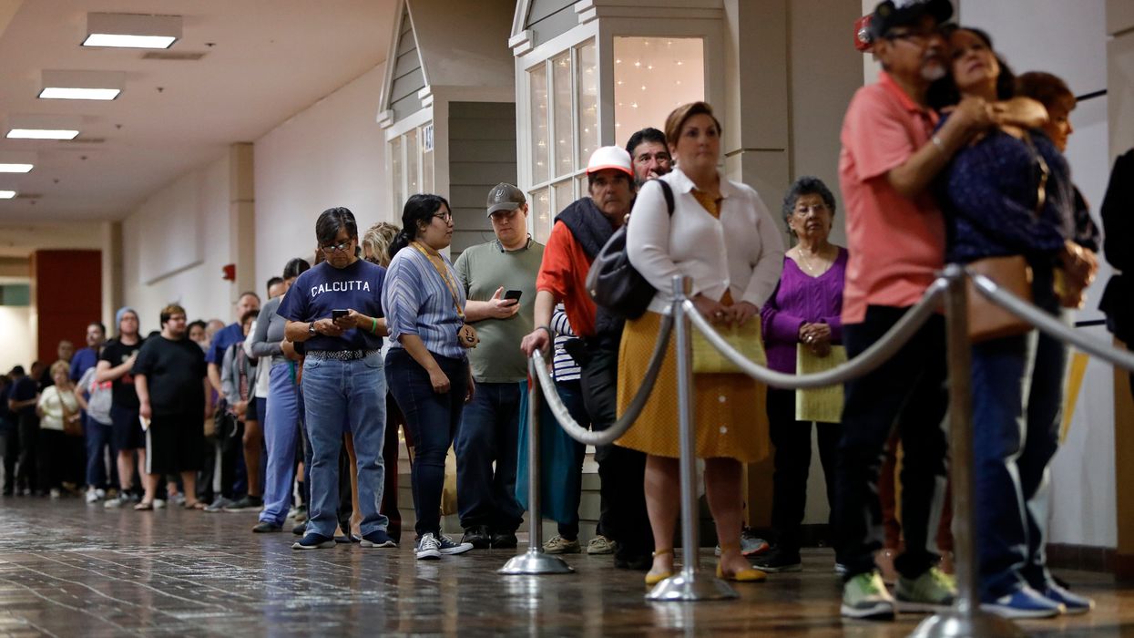 Voters in San Antonio, Texas, on Super Tuesday