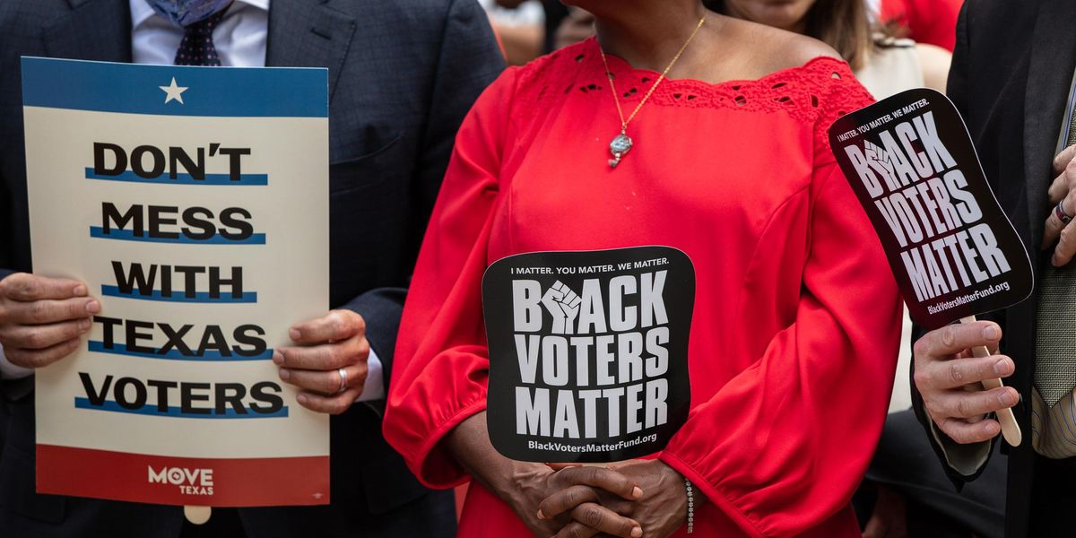 Voting rights advocates in Texas