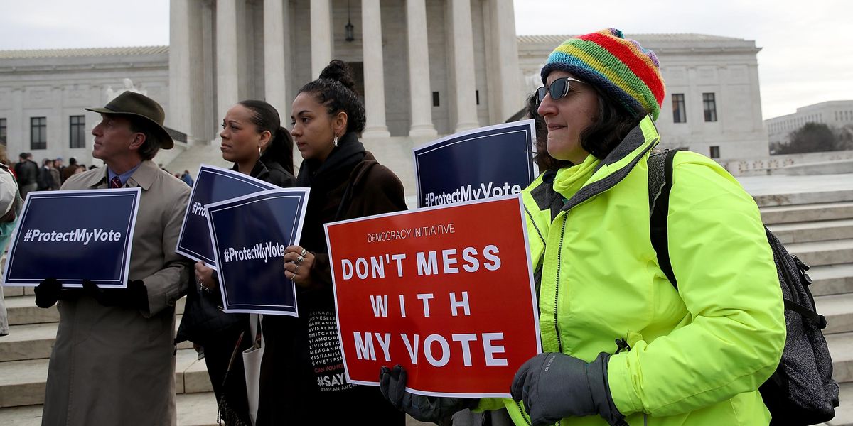 voting rights protest