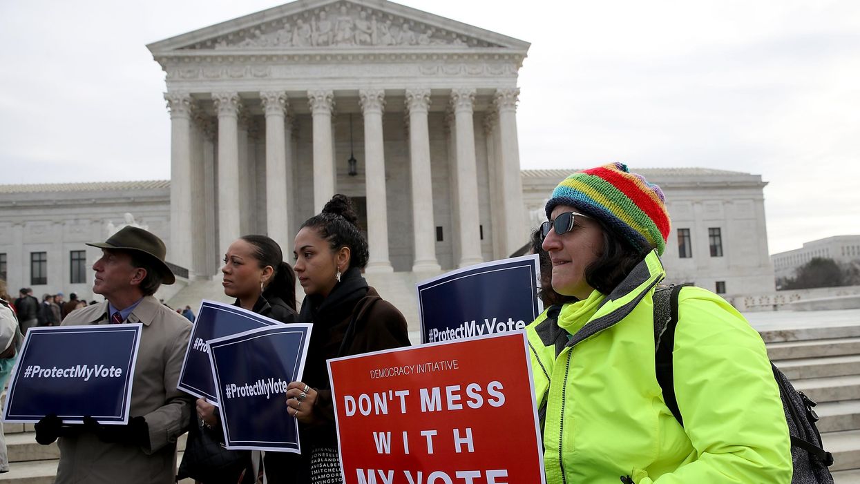 voting rights protest