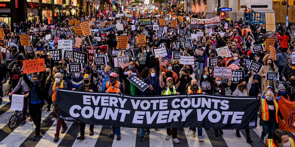 voting rights protest